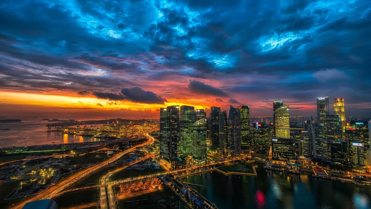 一起草网站城市航拍高清视频素材